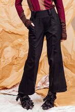 Load image into Gallery viewer, AW25 ANRI FLARE ZIP PANTS - OBSIDIAN