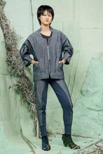 Load image into Gallery viewer, SL26 RENZO KIMONO ZIP JACKET - DENIM
