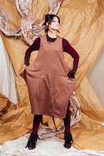 Load image into Gallery viewer, AW25 SHURI  RUCHE TUNIC DRESS - CEDARWOOD CHECK