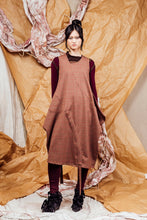 Load image into Gallery viewer, AW25 SHURI  RUCHE TUNIC DRESS - CEDARWOOD CHECK