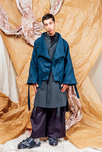 Load image into Gallery viewer, AW25 AMANE WRAP RUCHE COAT - DEEP TEAL