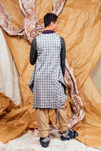 Load image into Gallery viewer, AW25 SHURI  RUCHE TUNIC DRESS - DOVE PLAID