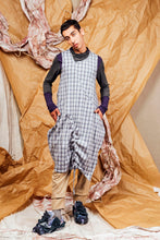 Load image into Gallery viewer, AW25 SHURI  RUCHE TUNIC DRESS - DOVE PLAID