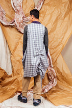 Load image into Gallery viewer, AW25 SHURI  RUCHE TUNIC DRESS - DOVE PLAID