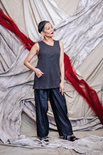 Load image into Gallery viewer, Women's Asymmetrical Knit Rib Tank Top with Pocket