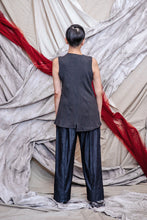 Load image into Gallery viewer, Women's Asymmetrical Knit Rib Tank Top with Pocket