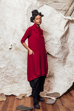 Load image into Gallery viewer, womens knit dress pomegranate