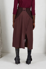 Load image into Gallery viewer, Unisex Layered Skirt with Button Off Drape panels in Italian Wool Crepe