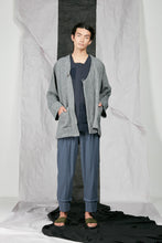 Load image into Gallery viewer, Crinkled Linen Unisex Kimono Zip Jacket