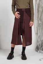 Load image into Gallery viewer, Tailored Menswear Unisex Skirt with Button off Drape Panels and pockets