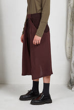 Load image into Gallery viewer, Tailored Menswear Unisex Skirt with Button off Drape Panels in Italian Wool Crepe