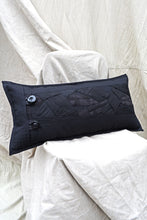Load image into Gallery viewer, Melbourne Made Black Applique Designer Cushion