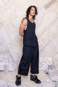 RS25 BODHI ASYMMETRIC TANK - OBSIDIAN RIB