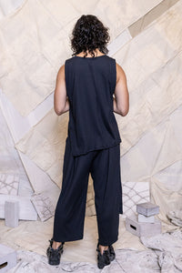 RS25 BODHI ASYMMETRIC TANK - OBSIDIAN RIB
