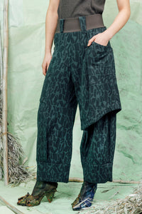 SL26 ADDIS LAYERED WIDE PANTS - JADE