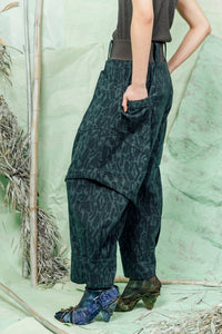 SL26 ADDIS LAYERED WIDE PANTS - JADE