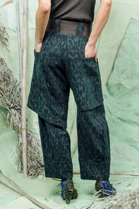SL26 ADDIS LAYERED WIDE PANTS - JADE