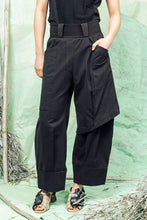 Load image into Gallery viewer, SL26 ADDIS LAYERED WIDE PANTS - ONYX