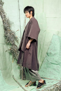 SL26 AKIYA KIMONO DETACH JACKET - SLATE ACIDWASH