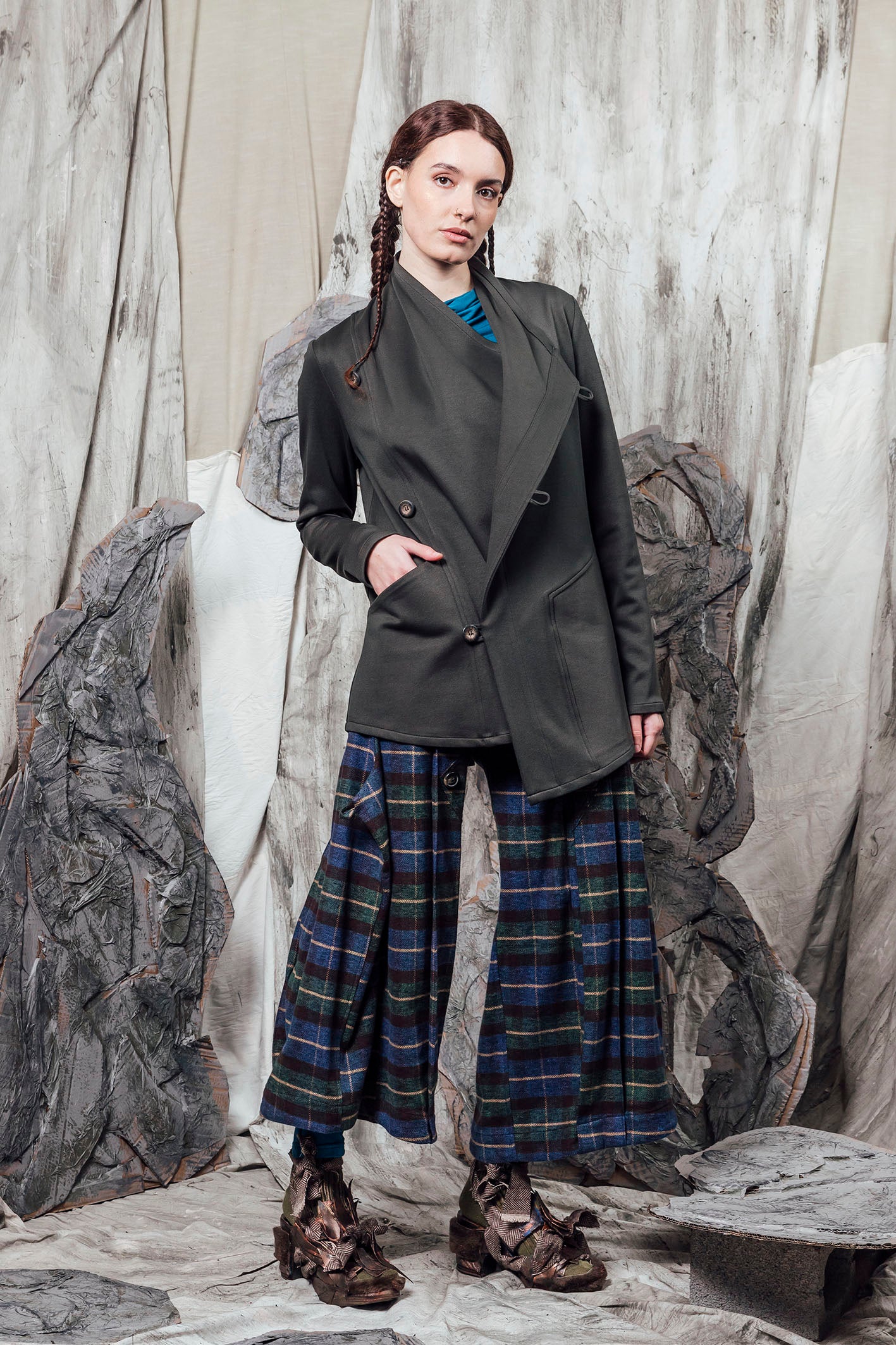 ★on&on★ Cashmere Stitch Pointed Handmade Jacket NEW3WJA14 Women's Jackets – JUDE Modern Artisan Fashion