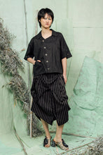 Load image into Gallery viewer, SL26 CADEAU BOXY SHIRT JACKET - OBSIDIAN PINSTRIPE