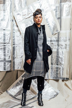Load image into Gallery viewer, Unisex tailored black coat