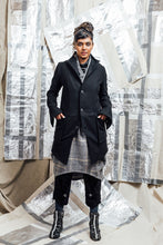 Load image into Gallery viewer, black Italian wool coat