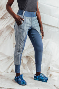 SL25 ENZI SLIM LINE PANTS - DENIM RESORT STRIPE