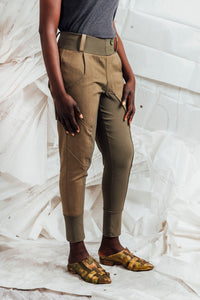 SL25 ENZI SLIM LINE PANTS - OLIVE KHAKI