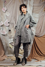 Load image into Gallery viewer, AW26 ETIEN LONG COWL JACKET - ASH HERRINGBONE