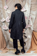 Load image into Gallery viewer, AW26 ETIEN LONG COWL JACKET - CHARCOAL FLECK