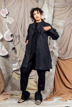 Load image into Gallery viewer, AW26 ETIEN LONG COWL JACKET - CHARCOAL FLECK