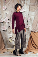 Load image into Gallery viewer, AW26 GIAN LONG SLEEVE POCKET TOP - MERLOT