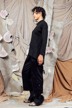 Load image into Gallery viewer, AW26 GIAN LONG SLEEVE POCKET TOP - OBSIDIAN