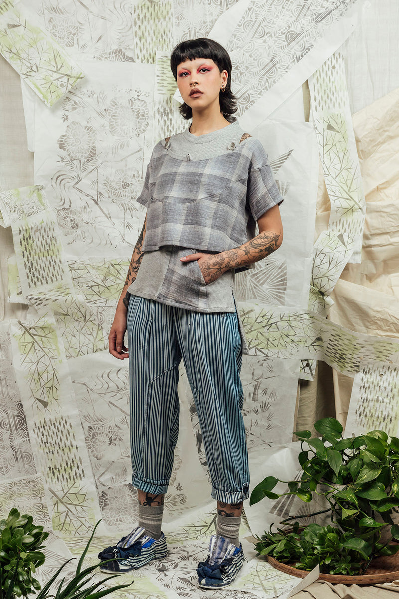 SL24 JUN OVERSIZE CROP TOP - ASH MARLE – JUDE Modern Artisan