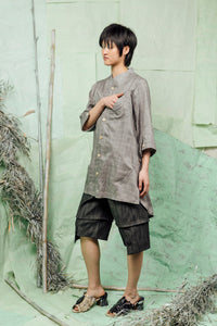 SL26 KAIEN LONG SHIRT - RIVERSTONE CHECK