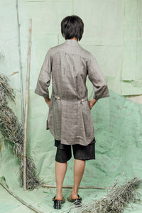 SL26 KAIEN LONG SHIRT - RIVERSTONE CHECK