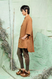 SL26 KAIEN LONG SHIRT - GOLD SAND