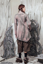 Load image into Gallery viewer, AW24 KALIS SCARF TUNIC TOP - KHAKI BRUSHSTROKE