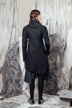 Load image into Gallery viewer, AW24 KALIS SCARF TUNIC TOP - OBSIDIAN PLUSH