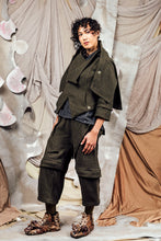 Load image into Gallery viewer, AW26 MASARO DETACHABLE JACKET - FOREST CHEVRON