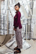 Load image into Gallery viewer, AW23 MERET PANEL KNIT TOP - MERLOT