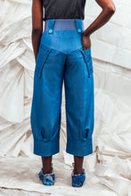 Load image into Gallery viewer, SL25 ORIME  WIDE FOLD PANTS - DENIM AZURE