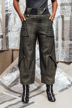 Load image into Gallery viewer, High Waisted Italian Wool Tweed Pants