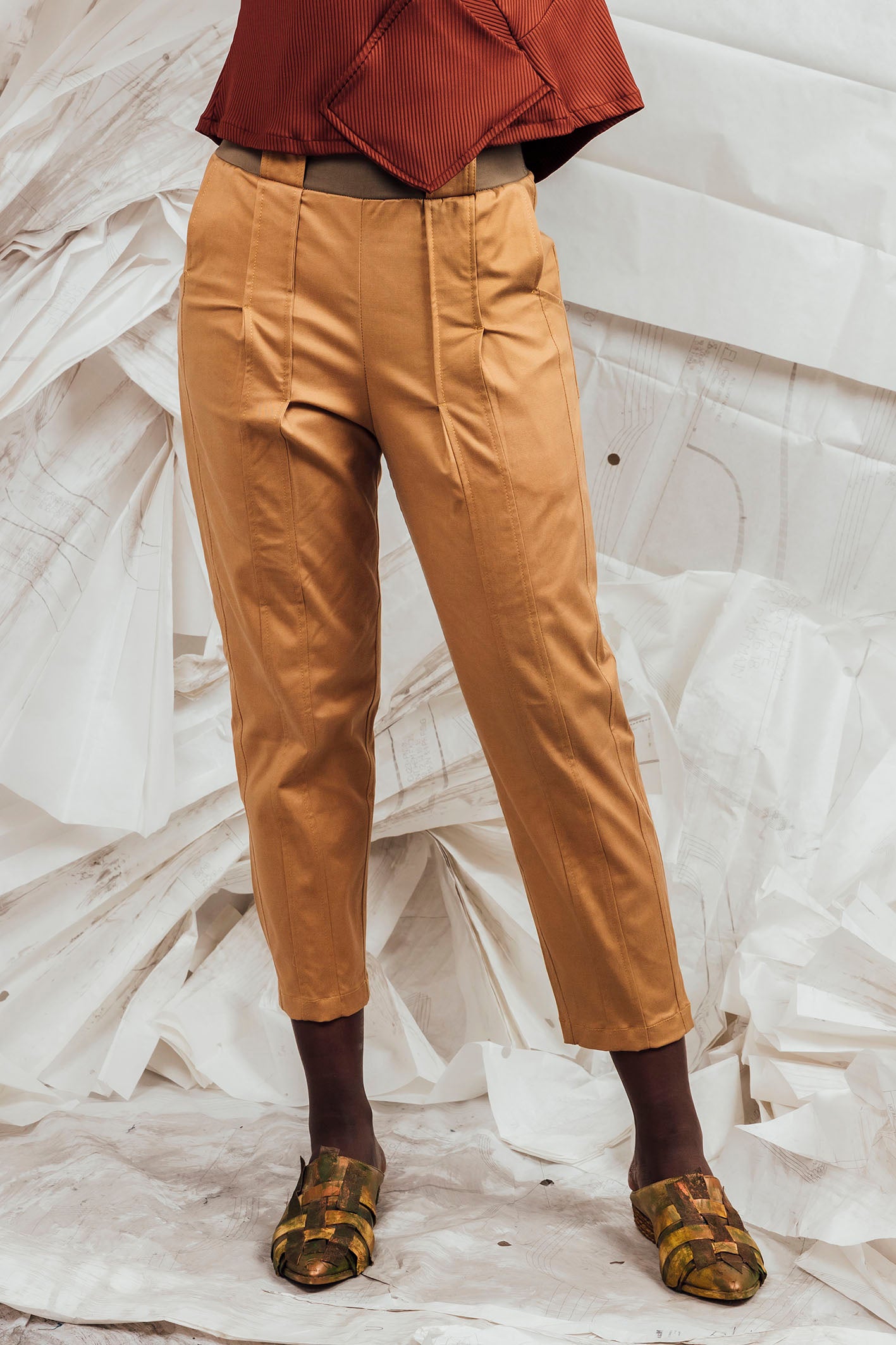 SL25 RAYDEN  STRAIGHT LEG PANT - FAWN