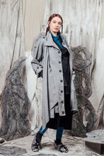 Load image into Gallery viewer, AW24 THORNE DRAPE TRENCH - ASH SLUB