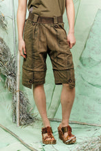 Load image into Gallery viewer, SL26 TOMIS OVERALL SHORTS - ARMY BRUSHSTROKE