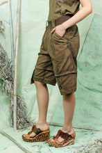 Load image into Gallery viewer, SL26 TOMIS OVERALL SHORTS - ARMY BRUSHSTROKE