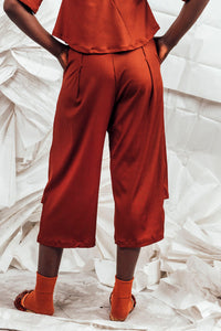 SL25 TORHI  WIDE LEG PANTS - RUST