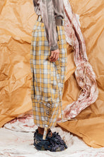 Load image into Gallery viewer, AW25 TOSHI WIDE RUCHE PANTS - CANARY CHECK